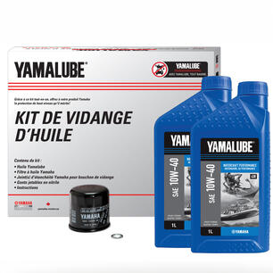 Thumbnail of the Kit de vidange d'huile 10W-40 4W motomarine de performance de Yamalube(MD) - WV/SP (3 L)