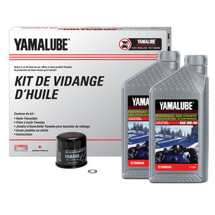 Thumbnail of the Kit de vidange d'huile 0W-30 mélange synthétique de Yamalube(MD) - VCC (4 L)