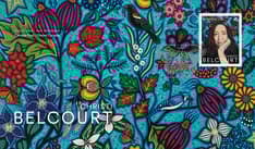 Front features detail from Belcourt’s painting &lt;i&gt;Reverence for Life&lt;/i&gt;, stamp, butterfly cancel, and “Christi Belcourt” text.