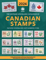 Newest stamp compendium catalogue that continues to be the best source for information on Canadian stamps.