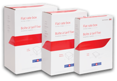 canada post flat rate boxes to usa