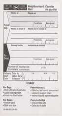 Preprinted label form