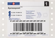 Étiquette codée - XpresspostMC - paquet de 50
