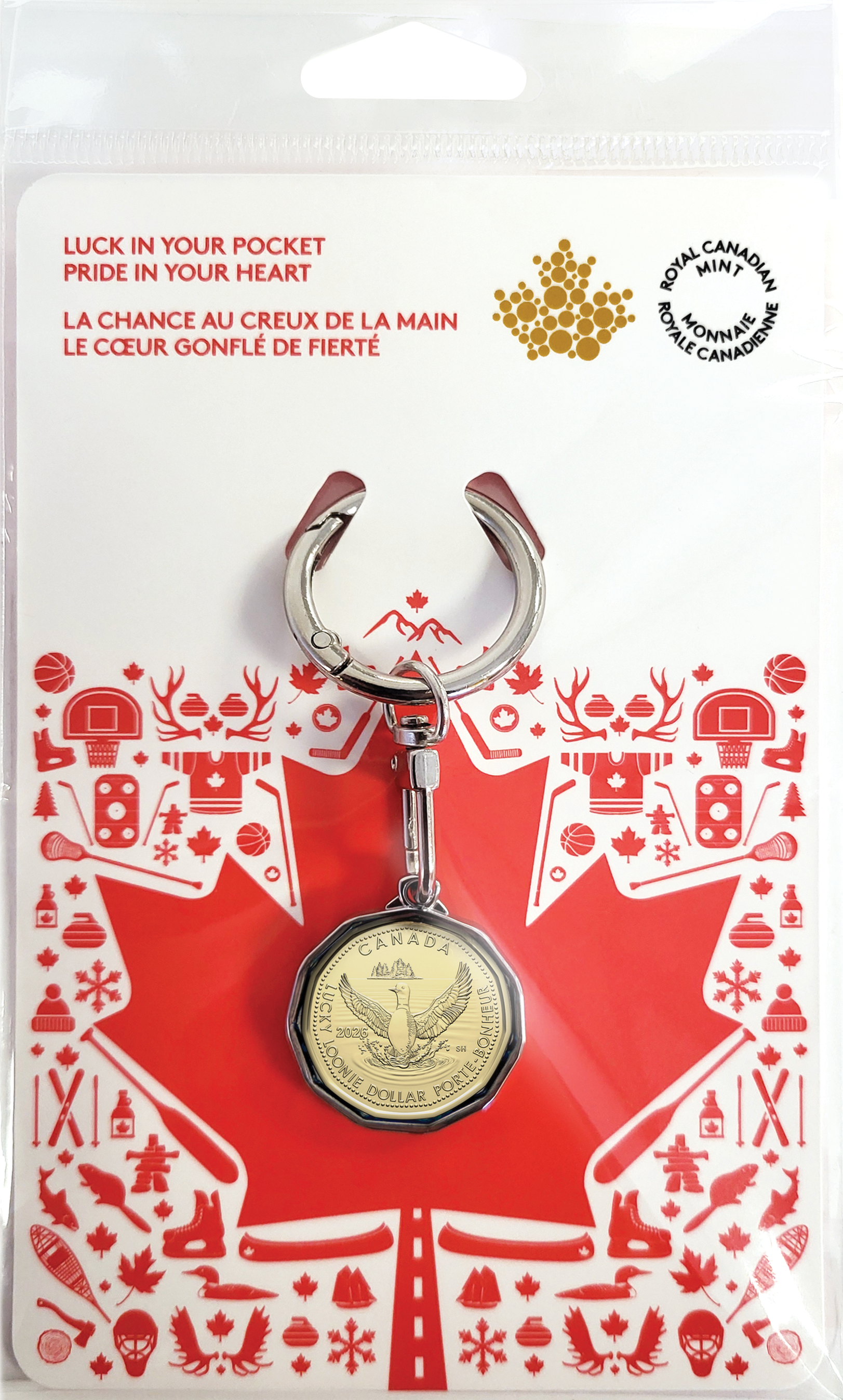 ⌘ Porte-Bonheur ⌘ページ Porte-clés avec dollar porte-bonheur (2026) - Postes Canada