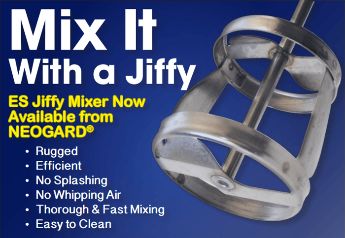 Jiffy Mixer Epoxy Resin Mixing Paddle Blade Mixer - Clean Pro