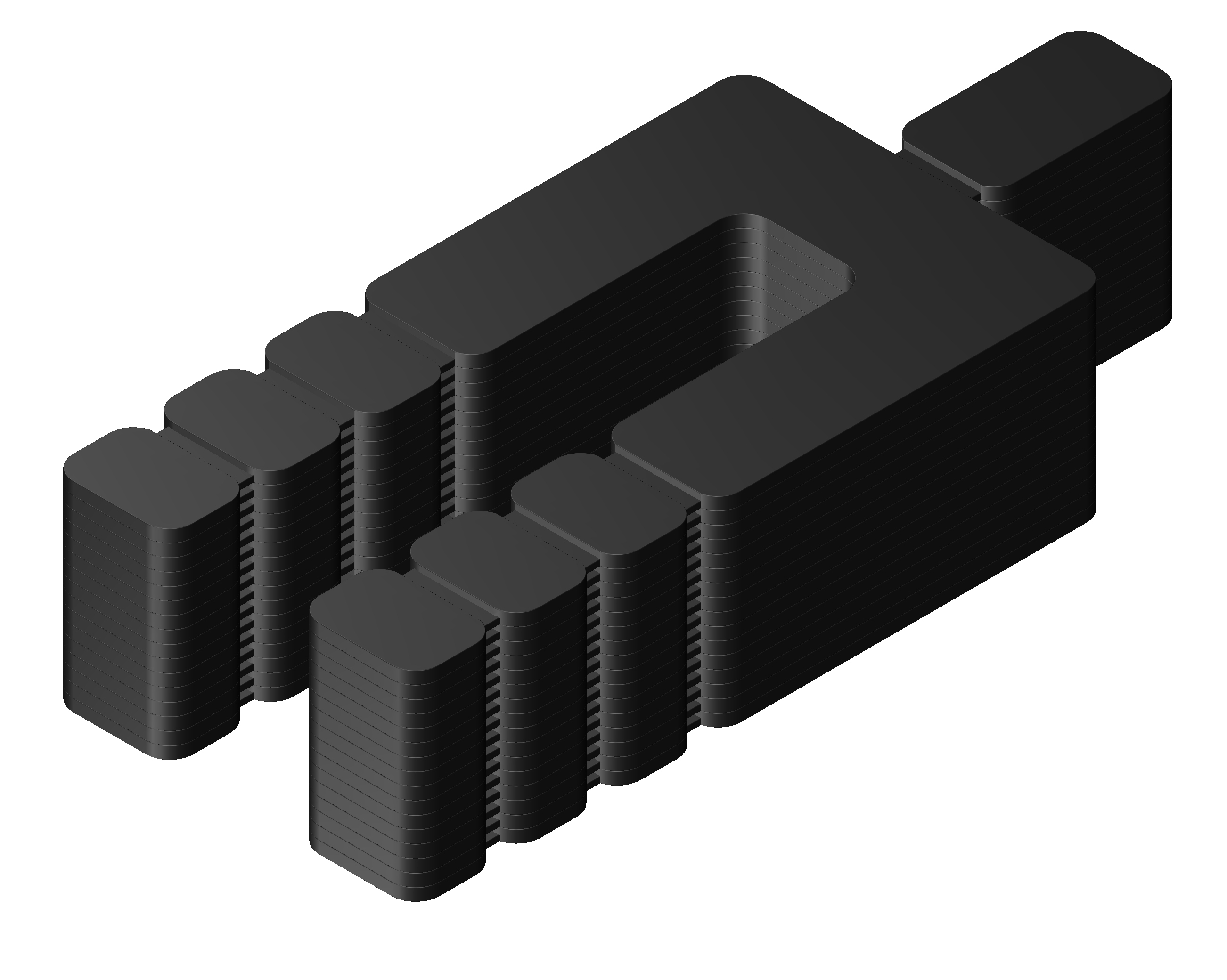 GROVE SHIM RS16U REGULAR STACK BLACK 1/16INX17/8INX35/8IN 2000 PC