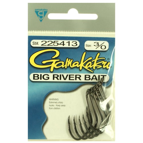 Gamakatsu Big River Bait Open Eye (Siwash) Hook - Size 7/0