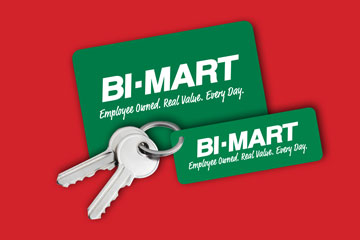 Bi-Mart member keycard