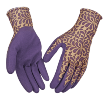 OZERO Flex Grip Leather Work Gloves | Flexible and Durable for Heavy-Duty Work Gardening Weeding (Color: Gold, Size: M)