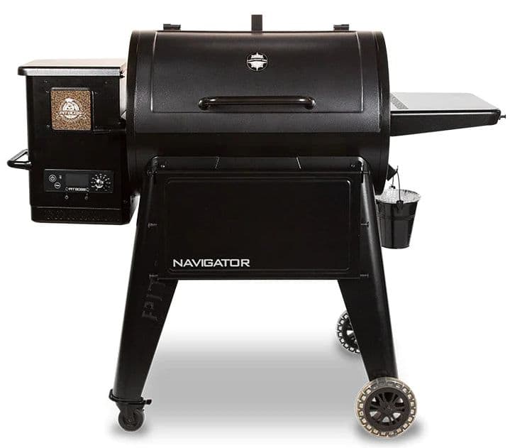 PIT BOSS 850G NAVIGATOR PELLET GRILL W SHELVES AND COVER