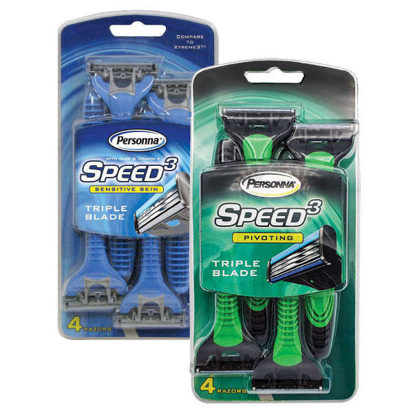 Personna 4 ct Speed 3 Razors