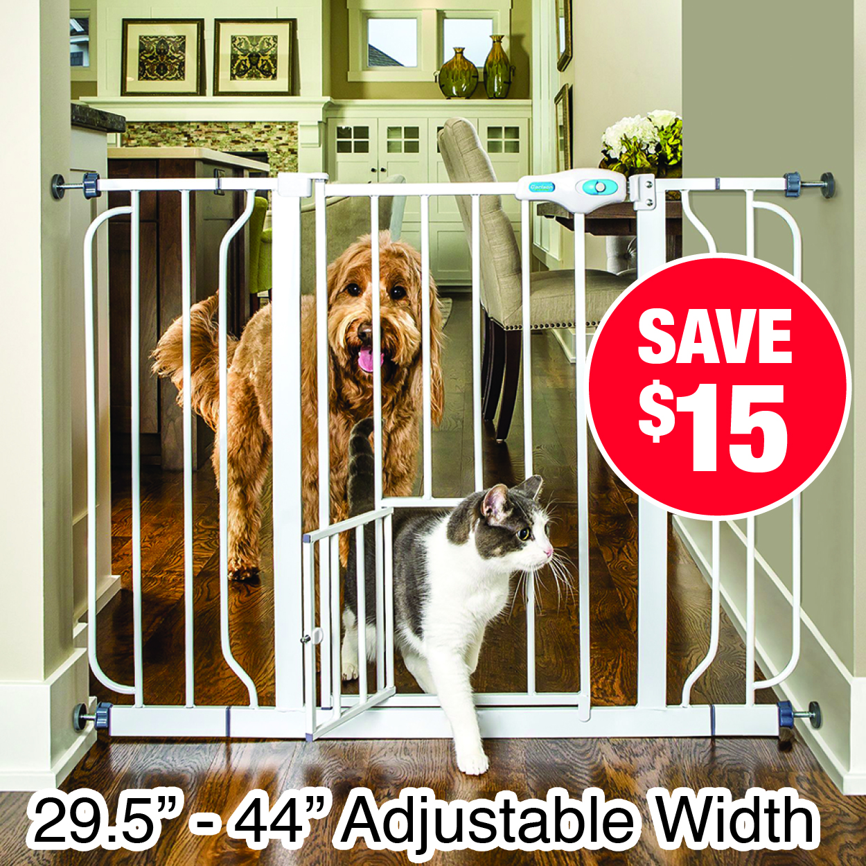 Carlson Expandable Extra Wide Pet Gate