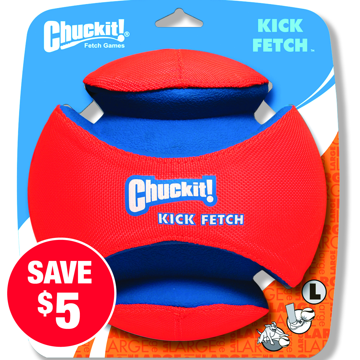 Chuck It! 8 inch Kick Fetch Ball