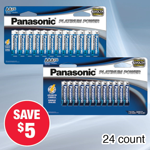 Panasonic 24 pk Platinum Batteries 