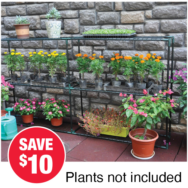 Norwest Outdoor 3-Tier Greenhouse Shelving