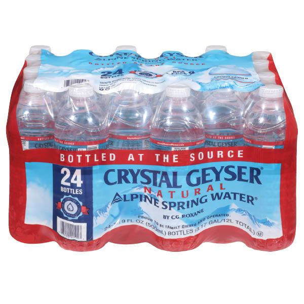 Crystal Geyser 16.9 oz Spring Water 24 pk