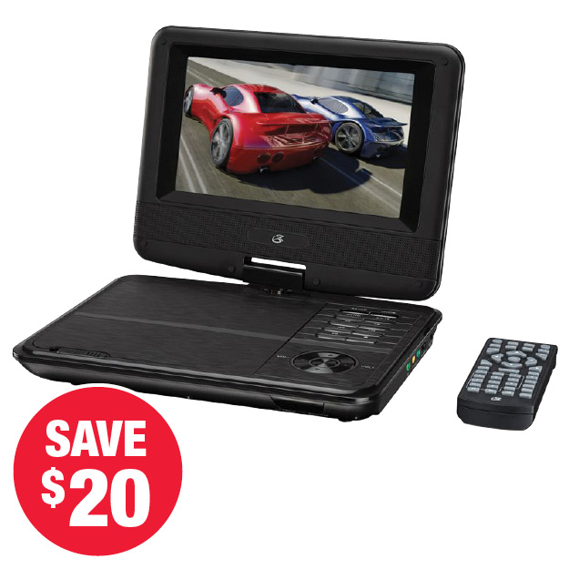 GPX 7 inch Screen Portable DVD Player