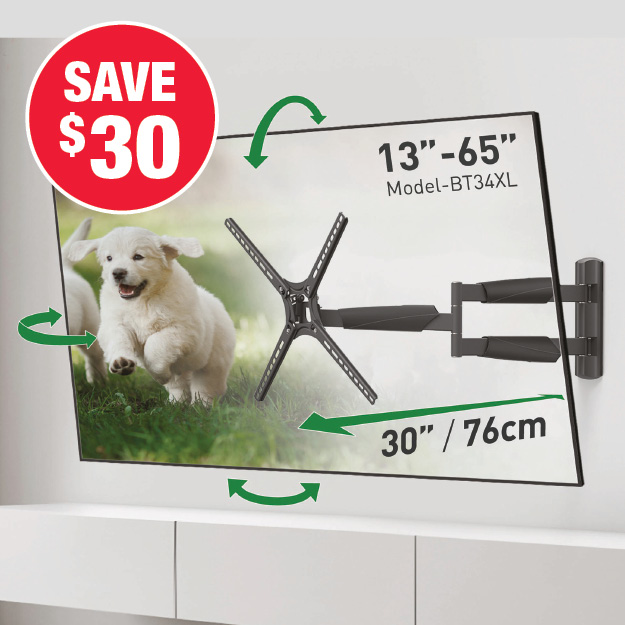 Barkan Full Motion 13-65 inch TV Mount