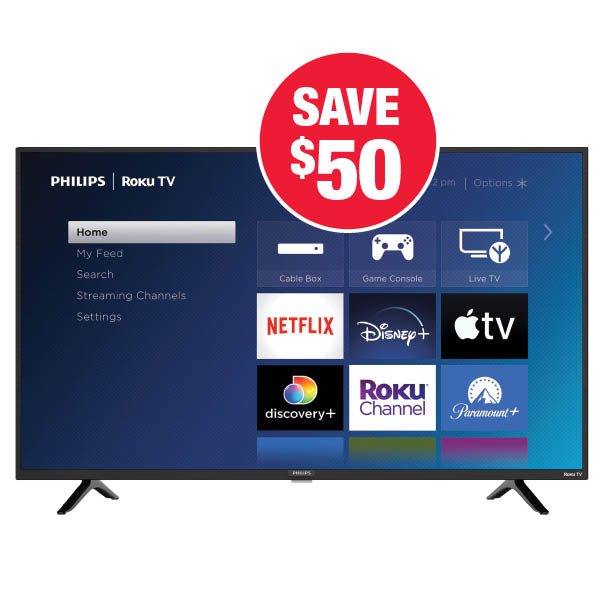 Philips 43 in Full HD Roku Smart TV