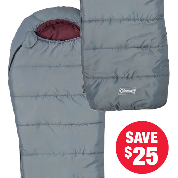 Coleman Tidelands 50 Degree 
Big Tall Sleeping Bag 