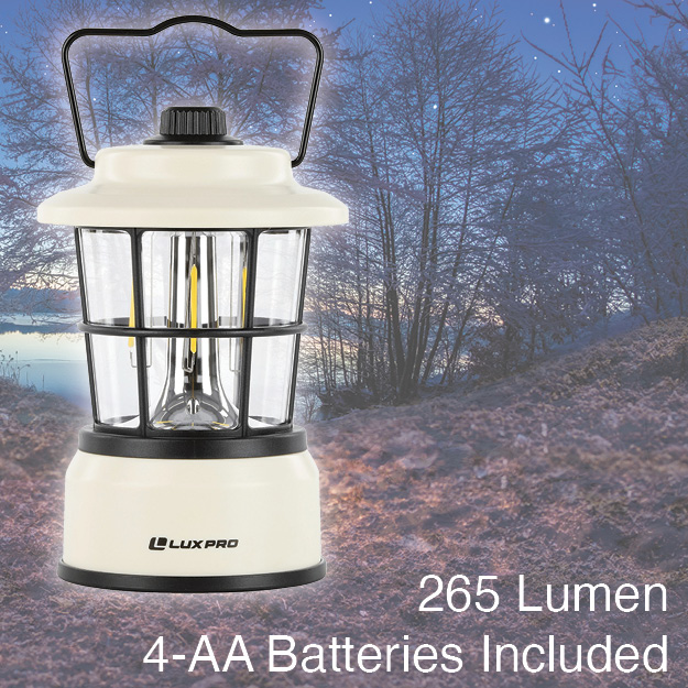 LuxPro 265 Lumen Retro Lantern