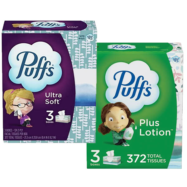 Puffs 3-Boxes Facial Tissue