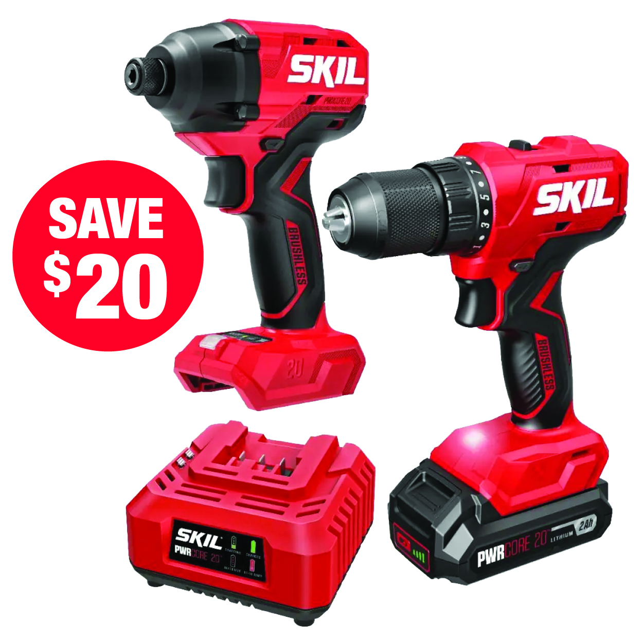 Skil Brushless 2-Tool Combo Kit