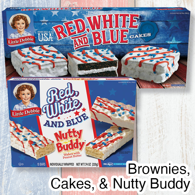 Little Debbie Red, White, and Blue Treats 