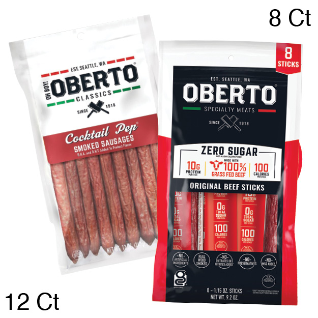 Oberto Beef Sticks or Smoked Sausage Sticks