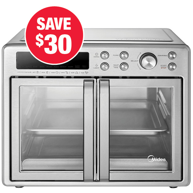 Midea French Door Toaster Oven
& Air Fryer Combo