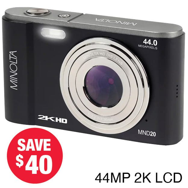 Minolta 44MP 2K LCD Digital Camera