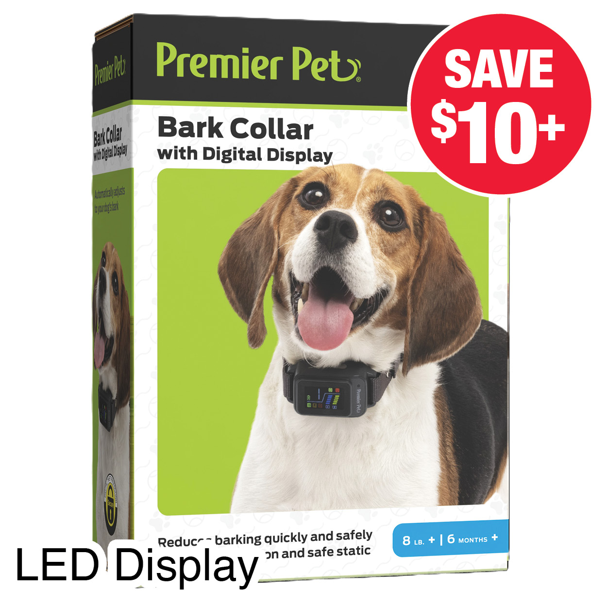 Premier Pet Bark Collar with LED Display