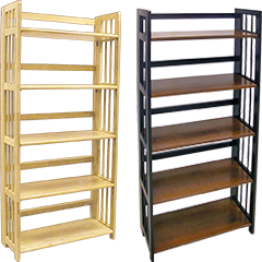 Cascade Meadows 5 Tier Folding Bookcase