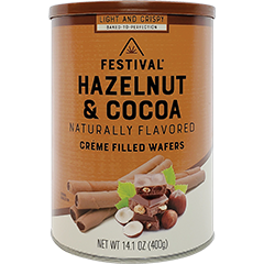 Festival Hazelnut Cocoa Wafer Rolls