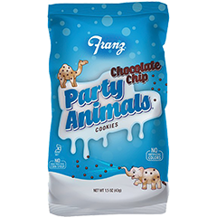 Franz Chocolate Chip Party Animals Cookies Bag