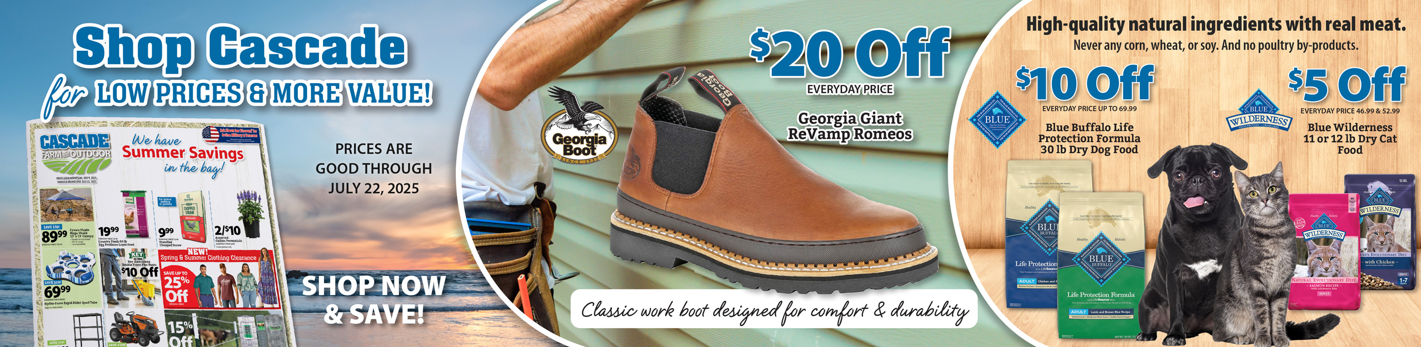 Shop Cascade Farm and Outdoor Homepage Banner