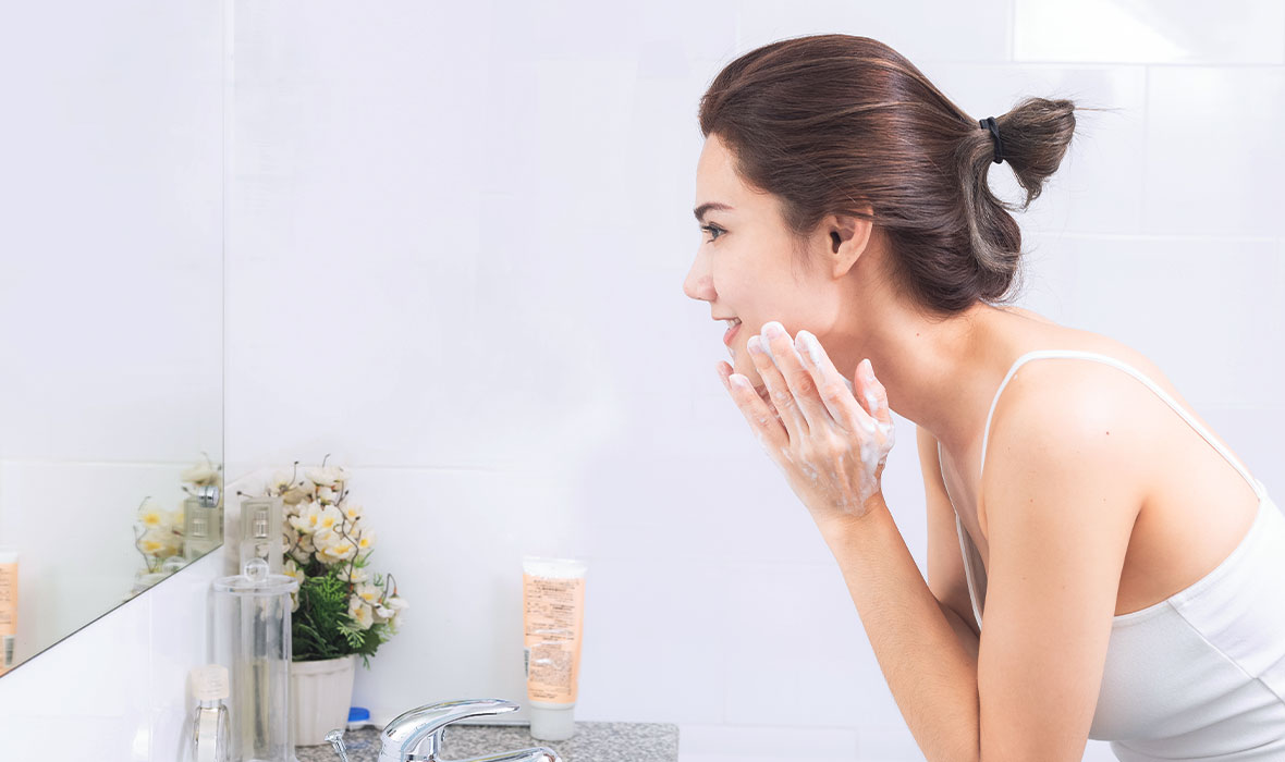 Do you exfoliate or cleanse first?