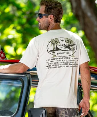 Key West Import Co. - Coconut Dyed Short Sleeve Crewneck T-Shirt