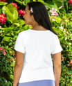 Butterfly - White Short Sleeve Scoop Neck T-Shirt