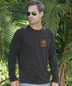 Joshua Tree - Jet Black Long Sleeve Pima T-Shirt