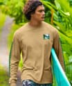Garden Isle - Kona Coffee Dyed Long Sleeve Crewneck T-Shirt