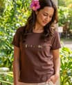 Chocoholic - Chocolate Dyed Short Sleeve Scoop Neck T-Shirt