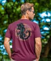 Southwestern Gecko - Wine Dyed Short Sleeve Crewneck T-Shirt