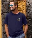 Jeep Wilderness Jeepin - Indigo Short Sleeve Pima T-Shirt