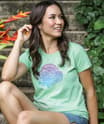 Henna Bloom - Key Lime Dyed Short Sleeve Crewneck T-Shirt