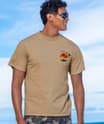 Hawaii Sunset - Kona Coffee Dyed Short Sleeve Crewneck T-Shirt