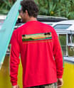 Waikiki Beach Band - Cherry Dyed Long Sleeve Crewneck T-Shirt