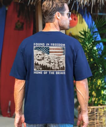 Found In Freedom - Navy Short Sleeve Crewneck T-Shirt