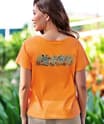 Sea Band - Apricot Dyed Short Sleeve Scoop Neck T-Shirt