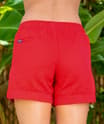 Candy Apple Red Dyed Shoreline Twill Shorts